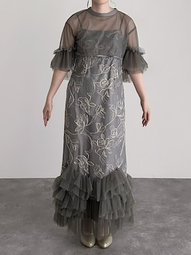「PourVous（プールヴー）のアイテム」を使った、SHOP STAFFさん（レディース・153cm）の春コーディネート