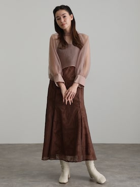 「atlo（アトロ）のアイテム」を使った、SHOP STAFFさん（レディース・164cm）の冬コーディネート