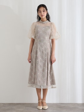 「アイテム（ドレス）」を使った、SHOP STAFFさん（レディース・168cm）の冬コーディネート