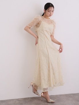 「PourVous（プールヴー）のアイテム」を使った、SHOP STAFFさん（レディース・168cm）の夏コーディネート