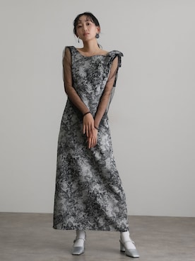 「アイテム（ドレス）」を使った、SHOP STAFFさん（レディース・162cm）の秋コーディネート