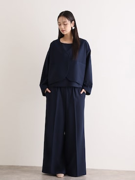 「PourVous（プールヴー）のアイテム」を使った、SHOP STAFFさん（レディース・168cm）の冬コーディネート