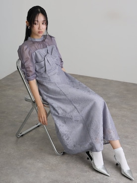 「アイテム（ドレス）」を使った、SHOP STAFFさん（レディース・162cm）の秋コーディネート