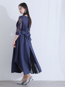 「PourVous（プールヴー）のアイテム」を使った、SHOP STAFFさん（レディース・168cm）の冬コーディネート