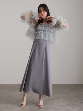 「アイテム（ドレス）」を使った、SHOP STAFFさん（レディース・164cm）の冬コーディネート