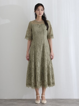 「アイテム（ドレス）」を使った、SHOP STAFFさん（レディース・168cm）の冬コーディネート