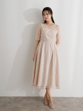 「PourVous（プールヴー）のアイテム」を使った、SHOP STAFFさん（レディース・168cm）の春コーディネート