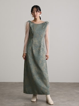 「アイテム（ドレス）」を使った、SHOP STAFFさん（レディース・162cm）の秋コーディネート