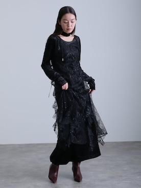 「atlo（アトロ）のアイテム」を使った、SHOP STAFFさん（レディース・164cm）の冬コーディネート