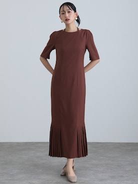 「アイテム（ドレス）」を使った、SHOP STAFFさん（レディース・162cm）の冬コーディネート