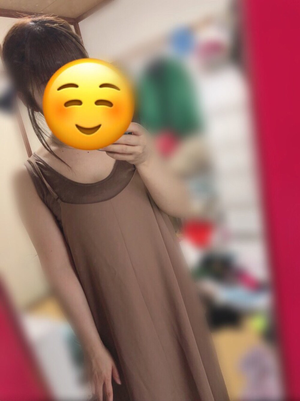 「ワントーンコーデ」｜「❤のアイテム（オールインワン・サロペット、ブラウン系）」を使った、アラレちゃんさん（レディース・145cm）の夏コーディネートの1枚目の写真