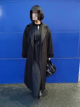 「アイテム（トレンチコート）」を使った、田舎で浮いてるおばちゃん。さん（レディース・163cm）の秋コーディネート