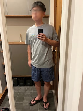 「Gramicci（グラミチ）のアイテム（トップス）」を使った、Shuta さん（メンズ・169cm）の夏コーディネート