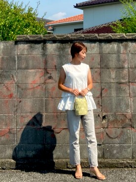 「Helena（ヘレナ）のアイテム」を使った、misaさん（レディース・153cm）の夏コーディネート