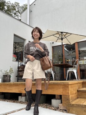 「Helena（ヘレナ）のアイテム」を使った、misaさん（レディース・153cm）の秋コーディネート