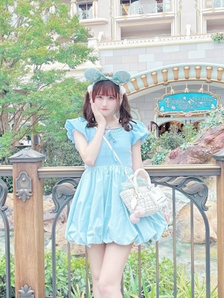 lilLilly（リルリリー）の「バルーンタンクトップミニワンピ