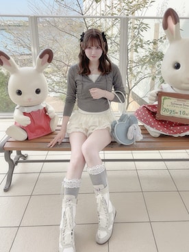 「アイテム（ソックス/靴下）」を使った、♡まりあ♡さん（レディース・169cm）の秋コーディネート