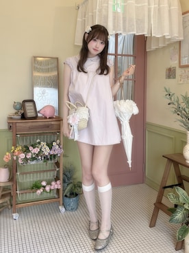 「miu miu（ミュウミュウ）のアイテム」を使った、♡まりあ♡さん（レディース・169cm）の夏コーディネート