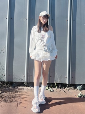 「miu miu（ミュウミュウ）のアイテム」を使った、♡まりあ♡さん（レディース・169cm）の秋コーディネート