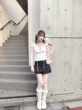 「アイテム（ハンドバッグ）」を使った、♡まりあ♡さん（レディース・169cm）の夏コーディネート