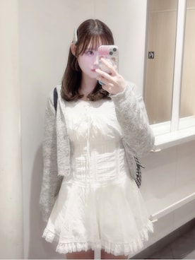 「アイテム（バレッタ/ヘアクリップ）」を使った、♡まりあ♡さん（レディース・169cm）の秋コーディネート