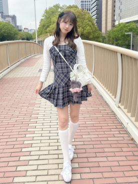 「TITTY&CO.（ティティーアンドコー）のアイテム」を使った、♡まりあ♡さん（レディース・169cm）の春コーディネート