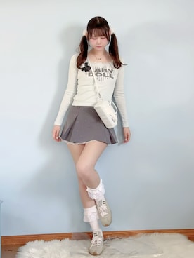 「SNIDEL（スナイデル）のアイテム（バッグ）」を使った、♡まりあ♡さん（レディース・169cm）の春コーディネート