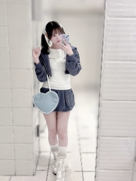 「アイテム（スマホケース/カバー）」を使った、♡まりあ♡さん（レディース・169cm）の秋コーディネート