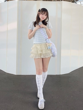 「アイテム（スカート）」を使った、♡まりあ♡さん（レディース・169cm）の春コーディネート