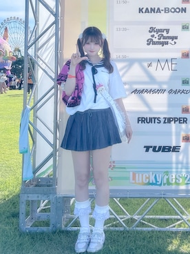 「ILLIGO（イリゴ）のアイテム」を使った、♡まりあ♡さん（レディース・169cm）の夏コーディネート