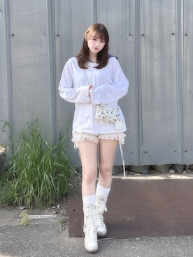 「BALENCIAGA（バレンシアガ）のアイテム」を使った、♡まりあ♡さん（レディース・169cm）の春コーディネート