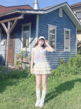 ♡まりあ♡さん（骨格ナチュラル・レディース・169cm）の夏コーディネート