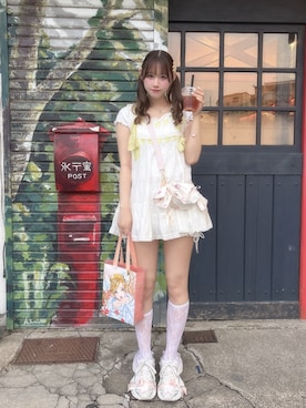 「アイテム（チュニック）」を使った、♡まりあ♡さん（レディース・169cm）の秋コーディネート