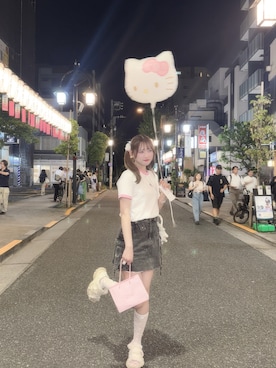 「お祭り」｜♡まりあ♡さん（レディース・169cm）の夏コーディネート