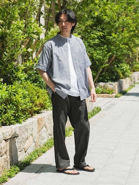 「アイテム（その他パンツ）」を使った、Taniさん（メンズ・172cm）の夏コーディネート