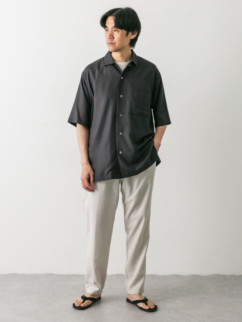【極美品】アーバンリサーチドアーズ オーバーサイズ リネン シャツ F 洗える アーバンリサーチ ドアーズ URBAN RESEARCH DOORS リネン/シルク