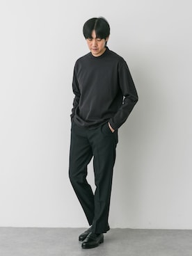 「アイテム（スーツパンツ）」を使った、Taniさん（メンズ・172cm）の夏コーディネート