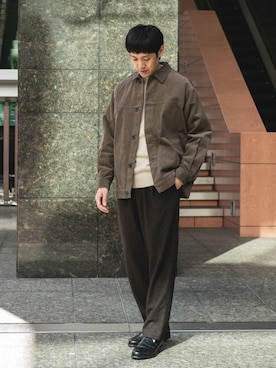 「アイテム（テーラードジャケット）」を使った、Taniさん（メンズ・172cm）の秋コーディネート