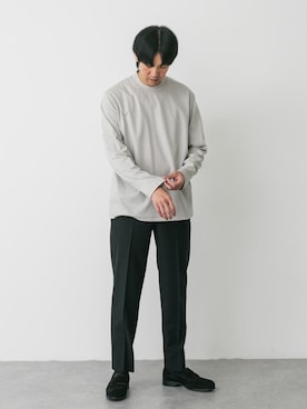 「アイテム（スーツパンツ）」を使った、Taniさん（メンズ・172cm）の夏コーディネート