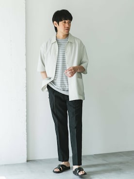 「機能性素材」｜Taniさん（メンズ・172cm）の夏コーディネート