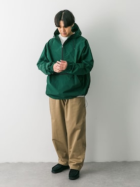 「アノラックパーカー」｜「アイテム（その他アウター）」を使った、Taniさん（メンズ・172cm）の春コーディネート