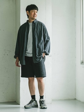 「ボタンダウンシャツ」｜Taniさん（メンズ・172cm）の夏コーディネート