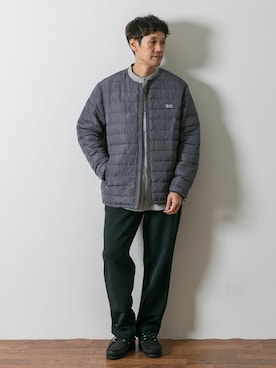 「インナーダウン」｜「アイテム（ブルゾン）」を使った、Taniさん（メンズ・172cm）の秋コーディネート