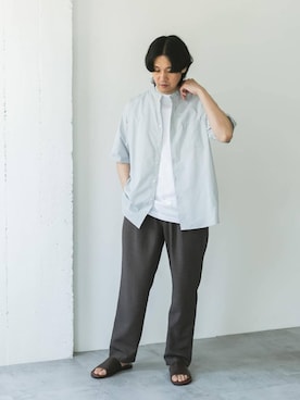 「アイテム（その他パンツ）」を使った、Taniさん（メンズ・172cm）の夏コーディネート