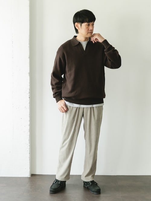 セール】『一部WEB限定カラー』コットンウール スキッパーニット