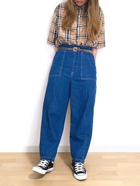 𝐩𝐨𝐧𝐢さん（レディース・157cm）の秋コーディネート