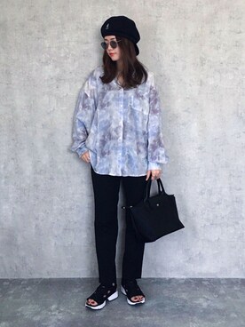 𝐩𝐨𝐧𝐢さん（レディース・157cm）の夏コーディネート