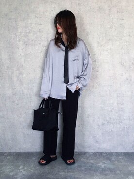 𝐩𝐨𝐧𝐢さん（レディース・157cm）の夏コーディネート