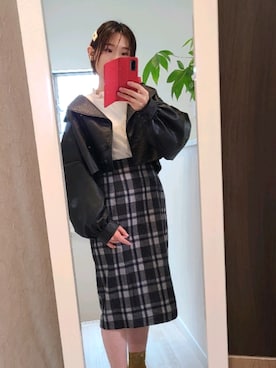 「モノートーン」｜ひーちゃんさん（レディース・158cm）の秋コーディネート