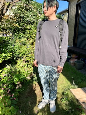 「mercibeaucoup,（メルシーボークー）のアイテム（パンツ）」を使った、まさおさん（メンズ・174cm）の秋コーディネート
